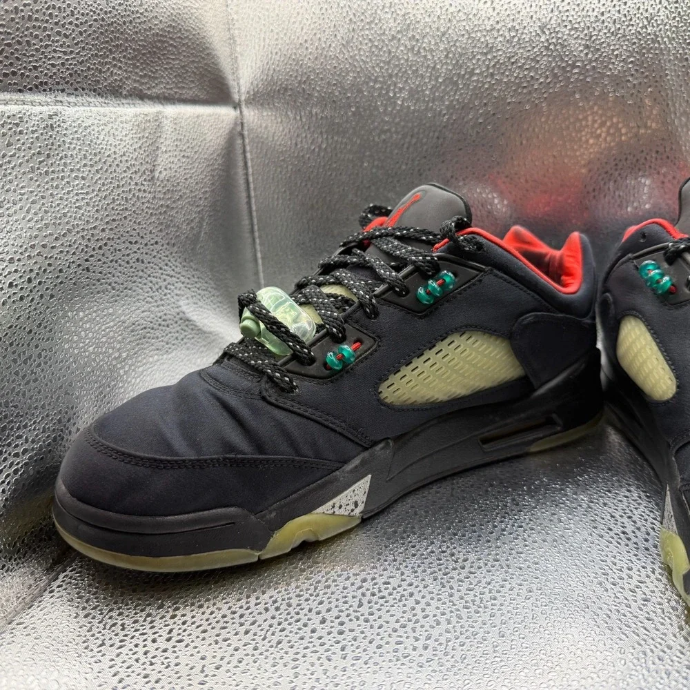 Size 10.5 Jordan 5 Low x Clot Anthracite Black Mens‎ Lace Up Sneakers DM4640-036